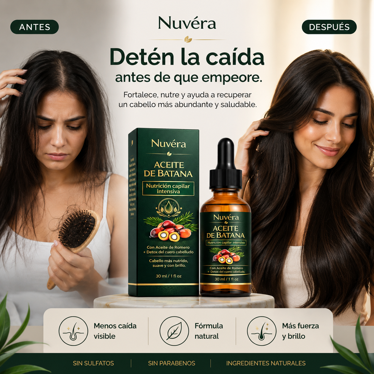 Nuvéra | Aceite de Romero para el crecimiento del cabello