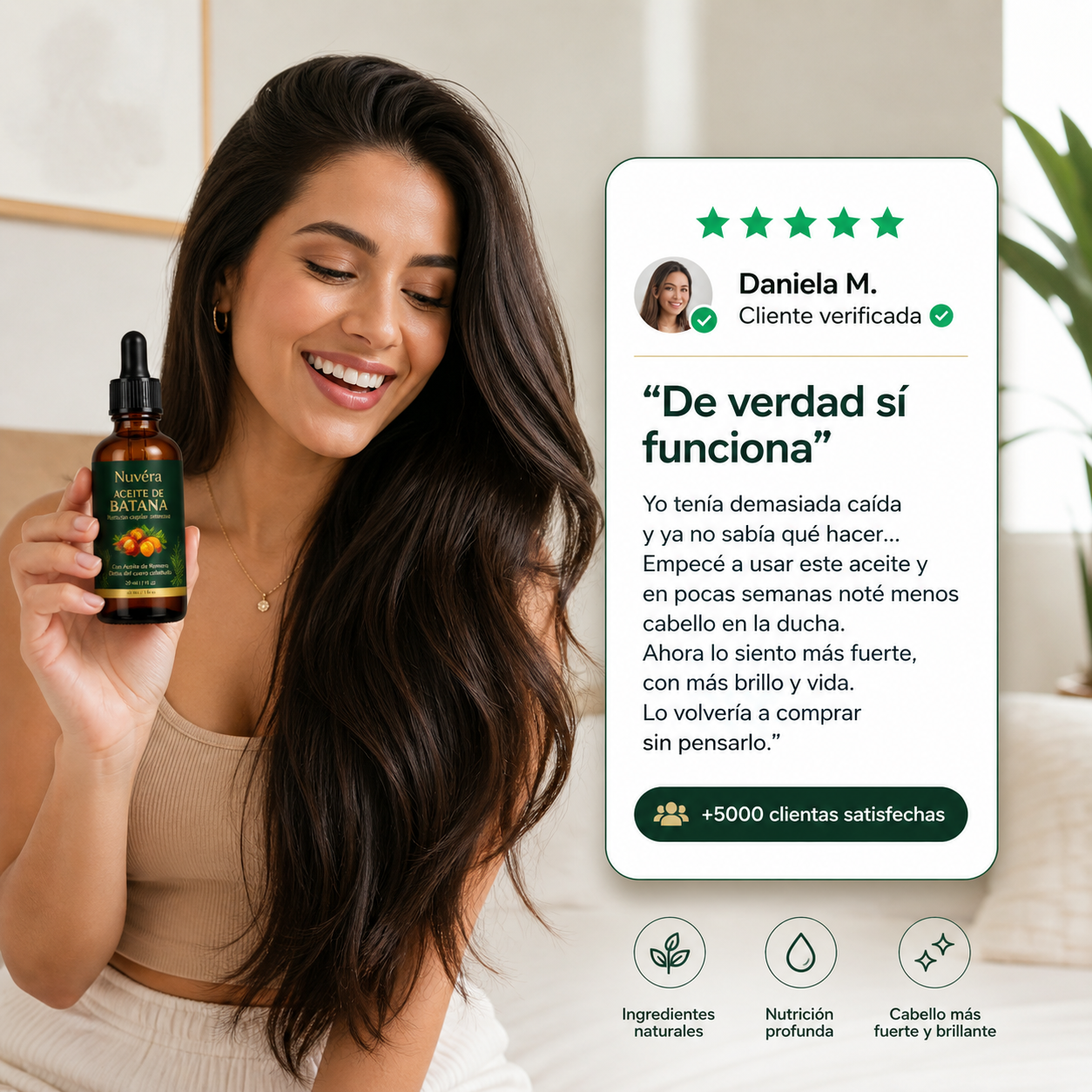 Nuvéra | Aceite de Romero para el crecimiento del cabello