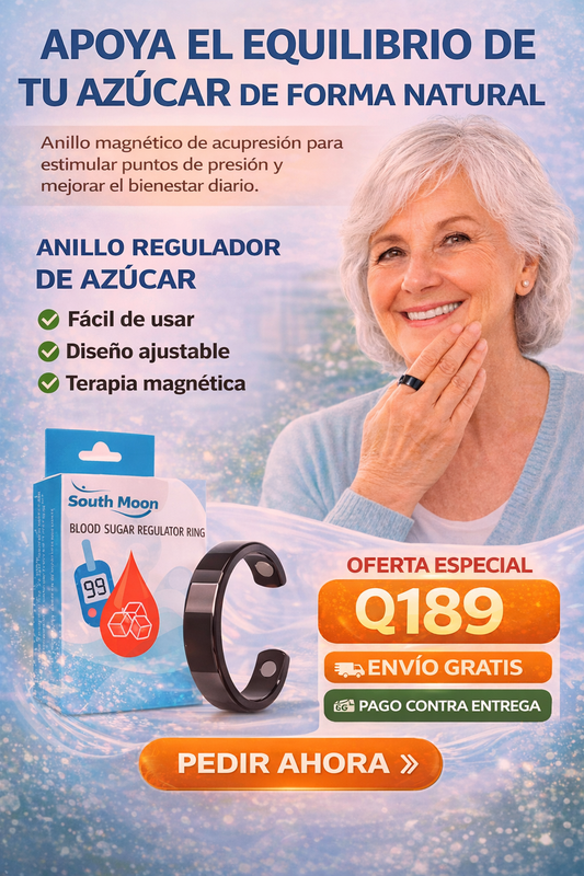 ANILLO PARA CONTROL DE AZUCAR EN SANGRE