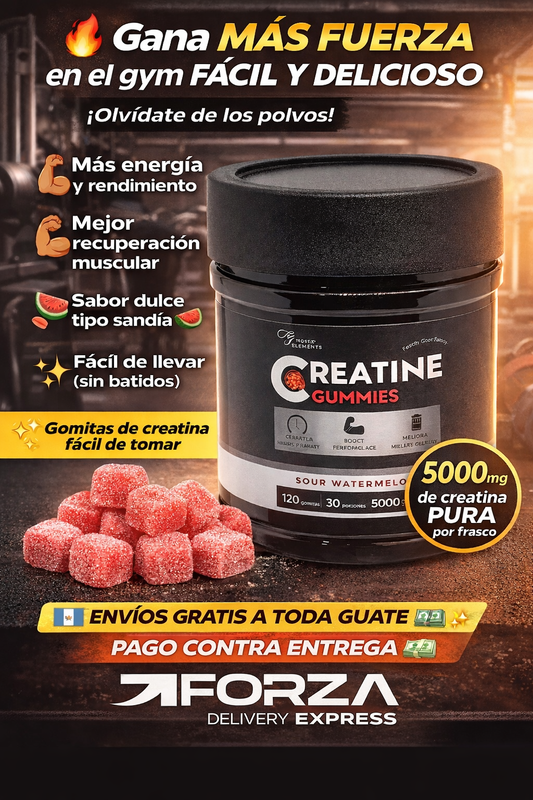 CREATINA MONOHIDRATADA EN GOMITAS