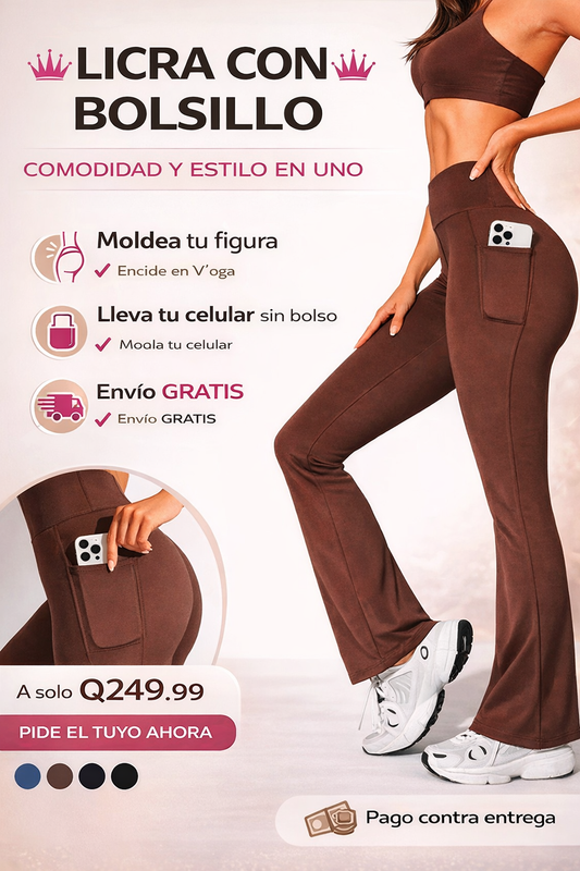 LICRA PANTALON CON BOLSA