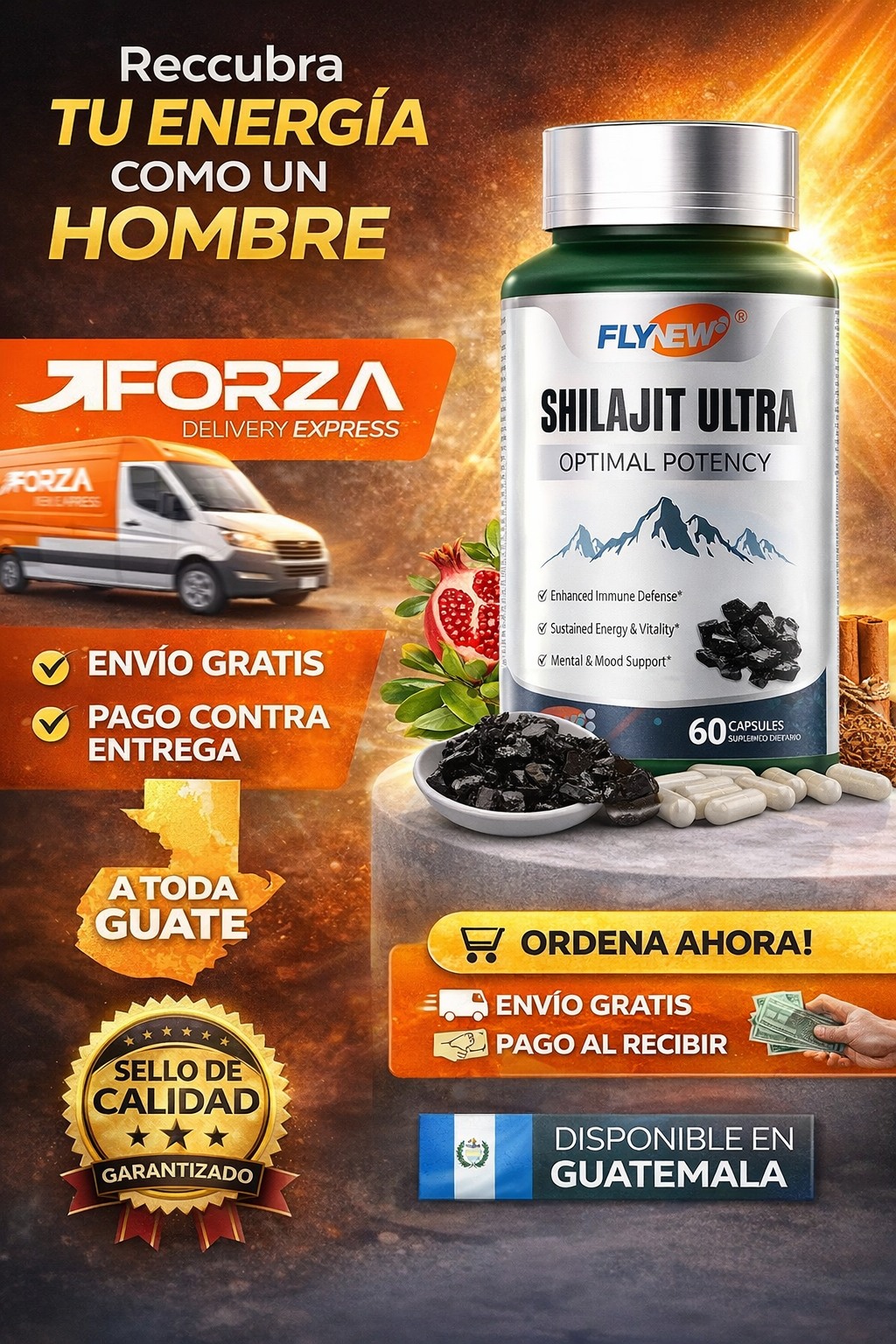SHILAJIT ULTRA X60 POTENCIADOR