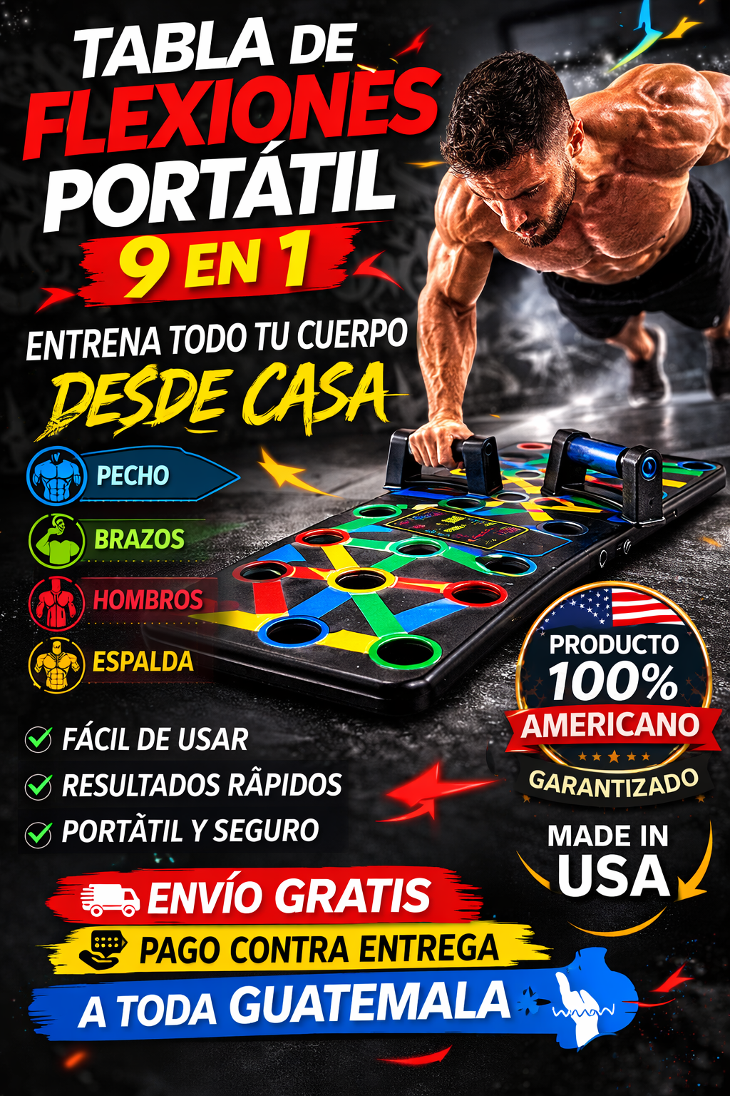 Tabla flexiones portátil
